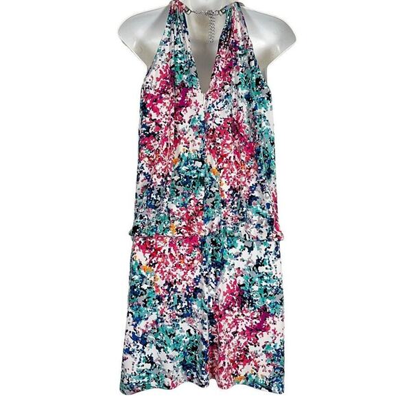 Jessica Simpson Womens Jersey Knit Blouson Above Knee Mini Stretch Dress sz 6 - Picture 14 of 16